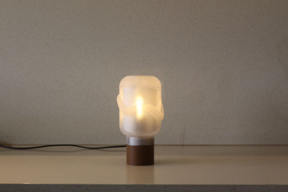 MSIGMA Cloud1 Lamp White– Cloud Collection | 3D Printed Designer Table Lamp in biodegrable PLA | Modern Ambient Lighting for Home & Office