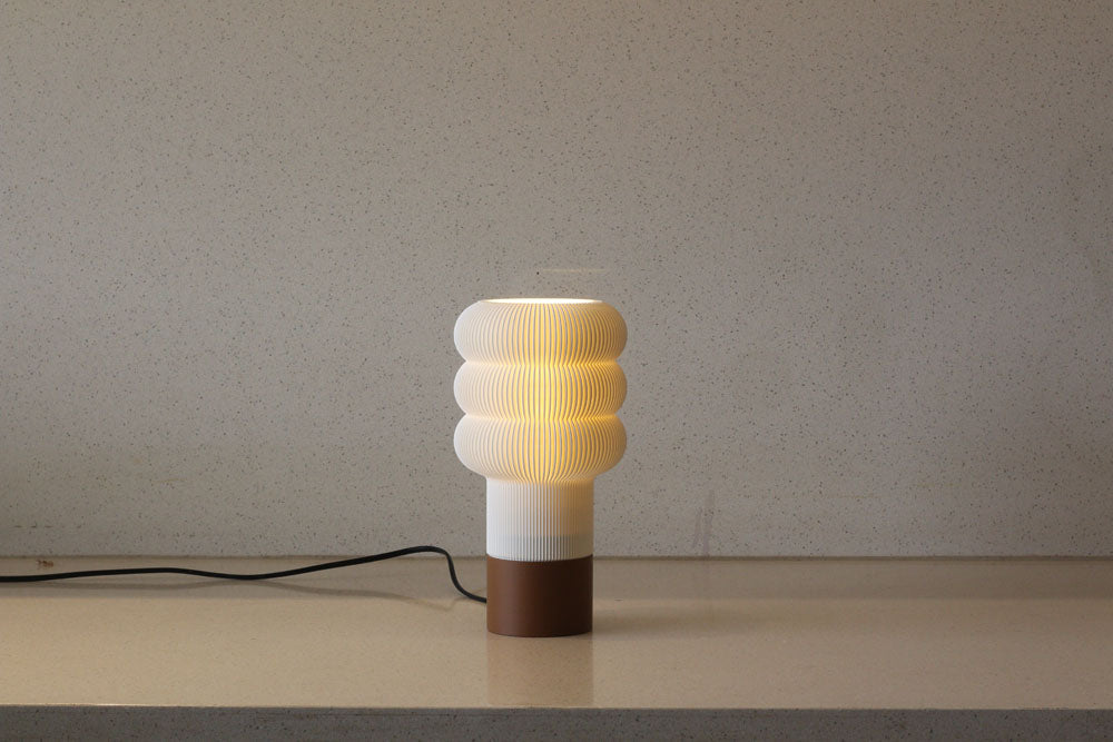 MSIGMA Little Cloud 2 Lamp – Cloud Collection | 3D Printed Designer Table Lamp in PLA | Modern Ambient Lighting for Home & Office (White)