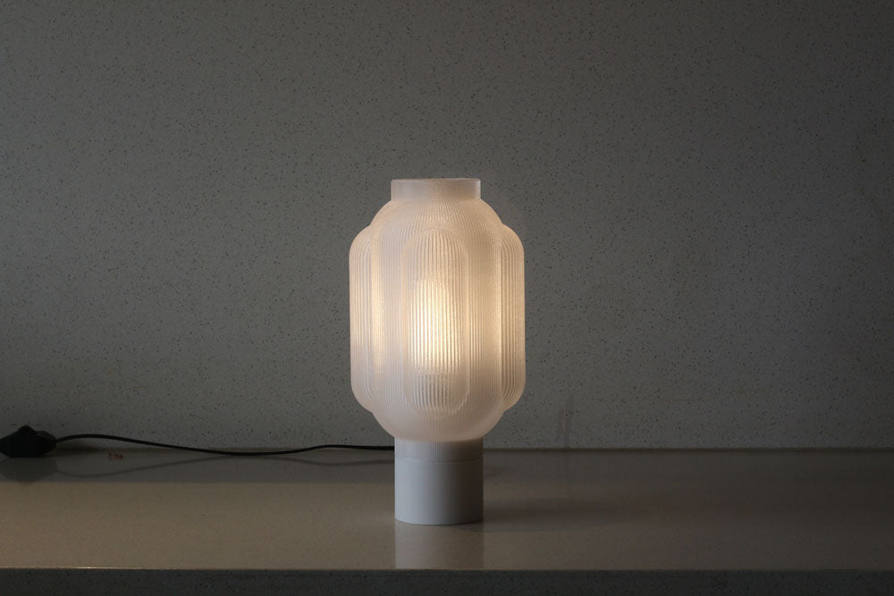 MSIGMA Cornichon Little Cloud 4 Lamp – 3D Printed Ambient Light Artistic Home Decor by Paul Couderc Eco-Friendly Modern Lighting ( White /White)