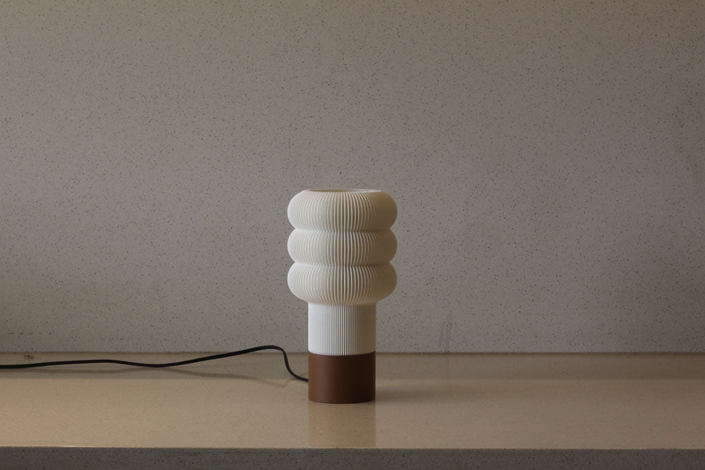 MSIGMA Little Cloud 2 Lamp – Cloud Collection | 3D Printed Designer Table Lamp in PLA | Modern Ambient Lighting for Home & Office (White)