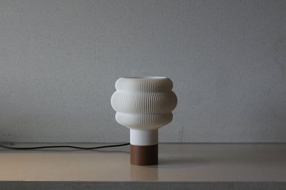 MSIGMA Little Cloud 2 Lamp – Cloud Collection | 3D Printed Designer Table Lamp in PLA | Modern Ambient Lighting for Home & Office (White/White)
