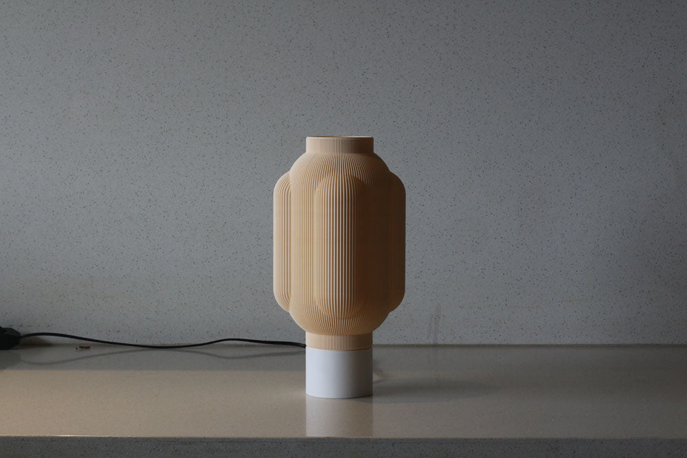 MSIGMA Cornichon Little Cloud 4 Lamp – 3D Printed Ambient Light Artistic Home Decor by Paul Couderc Eco-Friendly Modern Lighting ( Ivory/White)