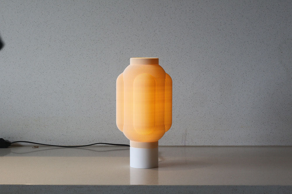 MSIGMA Cornichon Little Cloud 4 Lamp – 3D Printed Ambient Light Artistic Home Decor by Paul Couderc Eco-Friendly Modern Lighting ( Ivory/White)