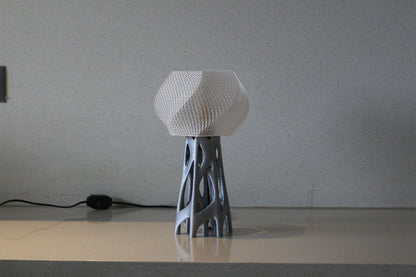 MSIGMA – Organic 2 Table Lamp, 3D Printed Designer LED Light | Modern Artistic Ambient Lamp for Bedroom, Living Room & Office | Handmade in India with PETG