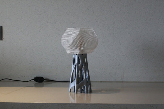 MSIGMA – Organic 2 Table Lamp, 3D Printed Designer LED Light | Modern Artistic Ambient Lamp for Bedroom, Living Room & Office | Handmade in India with PETG